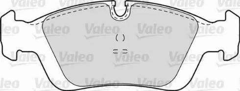 Valeo 598555 - Комплект спирачно феродо, дискови спирачки vvparts.bg