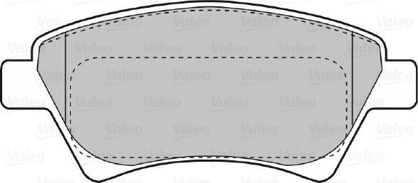 Valeo 670558 - Комплект спирачно феродо, дискови спирачки vvparts.bg
