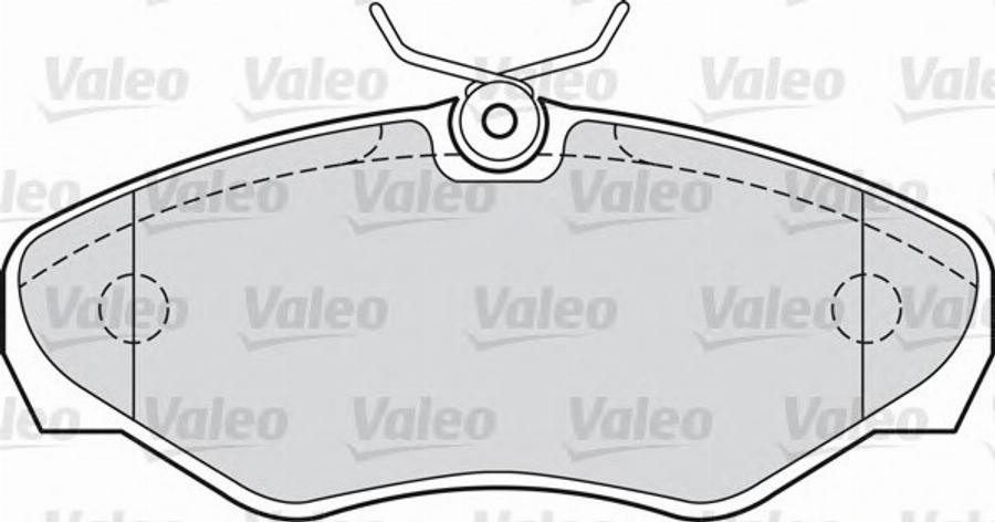 Valeo 598562 - Комплект спирачно феродо, дискови спирачки vvparts.bg