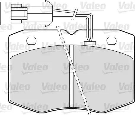 Valeo 598586 - Комплект спирачно феродо, дискови спирачки vvparts.bg