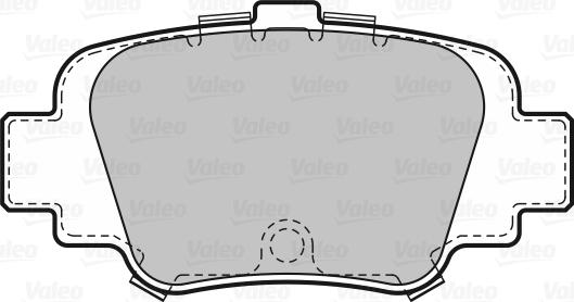 Valeo 598642 - Комплект спирачно феродо, дискови спирачки vvparts.bg
