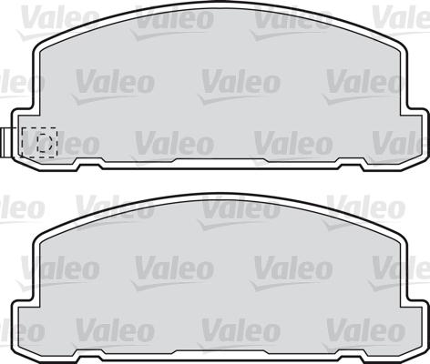 Valeo 598615 - Комплект спирачно феродо, дискови спирачки vvparts.bg