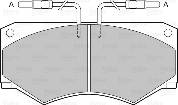 Valeo 598613 - Комплект спирачно феродо, дискови спирачки vvparts.bg