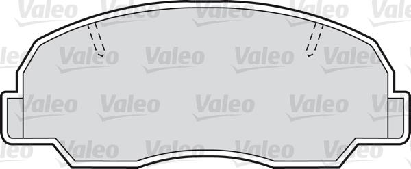 Valeo 598685 - Комплект спирачно феродо, дискови спирачки vvparts.bg