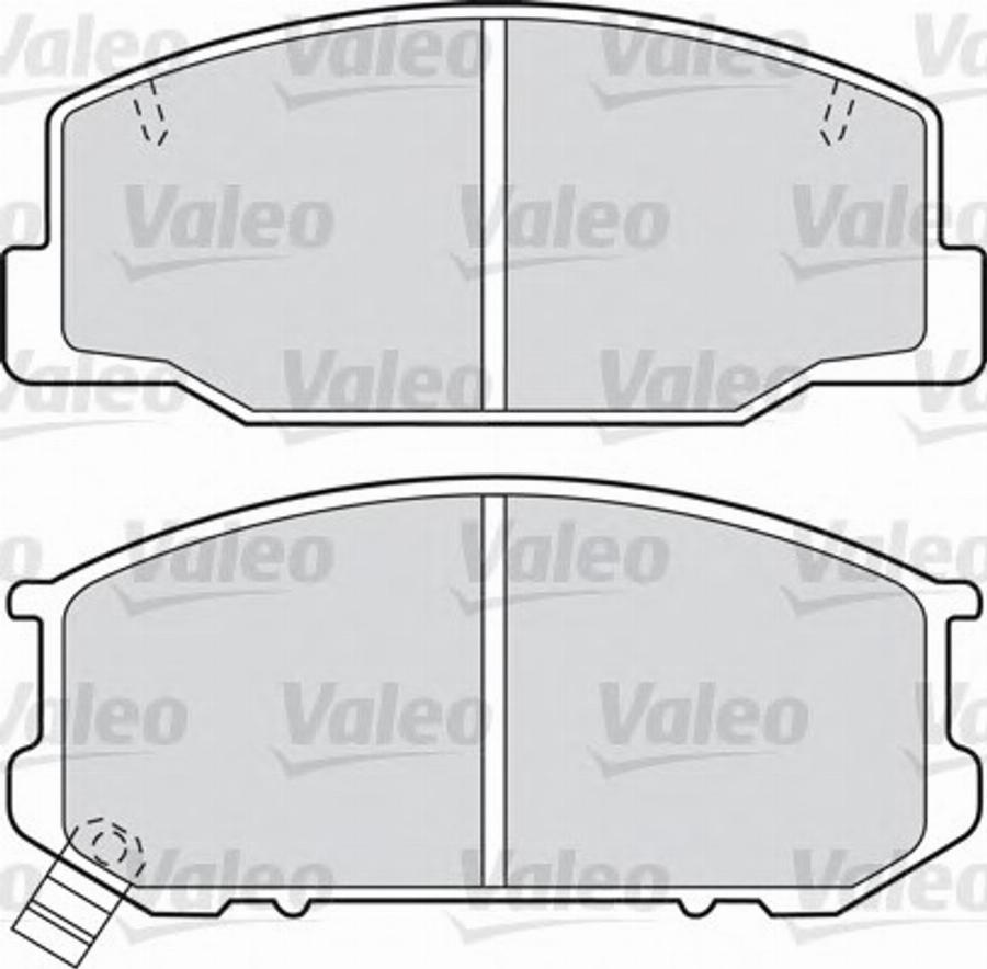 Valeo 598686 - Комплект спирачно феродо, дискови спирачки vvparts.bg