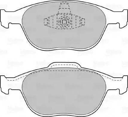 BOSCH 986424701 - Комплект спирачно феродо, дискови спирачки vvparts.bg