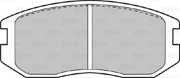 Valeo 598626 - Комплект спирачно феродо, дискови спирачки vvparts.bg