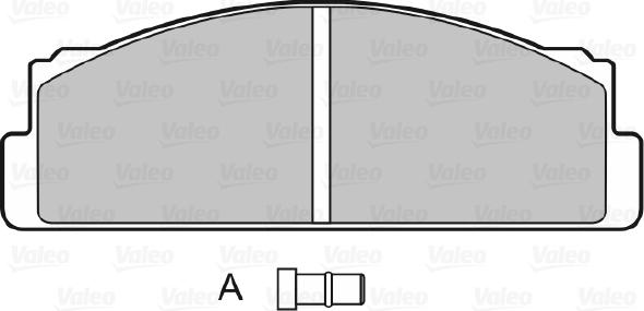 Valeo 598090 - Комплект спирачно феродо, дискови спирачки vvparts.bg