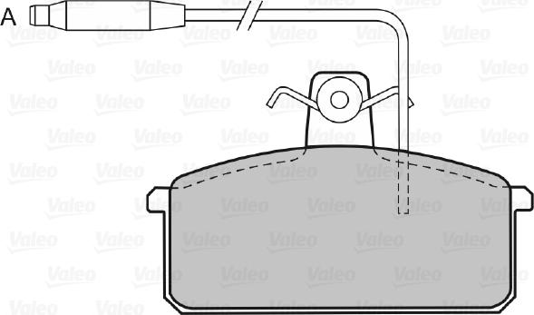 Valeo 598093 - Комплект спирачно феродо, дискови спирачки vvparts.bg