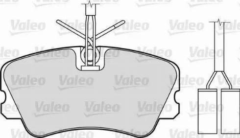 Valeo 540494 - Комплект спирачно феродо, дискови спирачки vvparts.bg