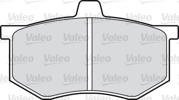 Valeo 598089 - Комплект спирачно феродо, дискови спирачки vvparts.bg