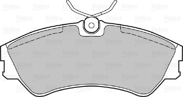 Valeo 598025 - Комплект спирачно феродо, дискови спирачки vvparts.bg