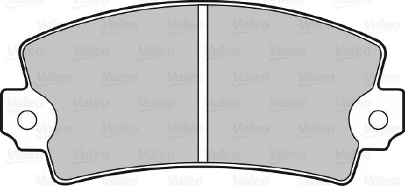 Valeo 598078 - Комплект спирачно феродо, дискови спирачки vvparts.bg