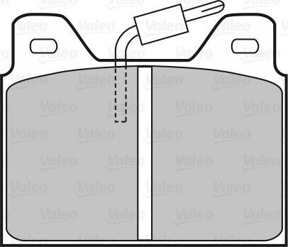 Valeo 598193 - Комплект спирачно феродо, дискови спирачки vvparts.bg