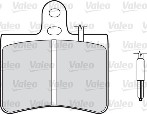 Valeo 598145 - Комплект спирачно феродо, дискови спирачки vvparts.bg