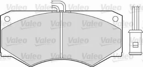 Valeo 598140 - Комплект спирачно феродо, дискови спирачки vvparts.bg