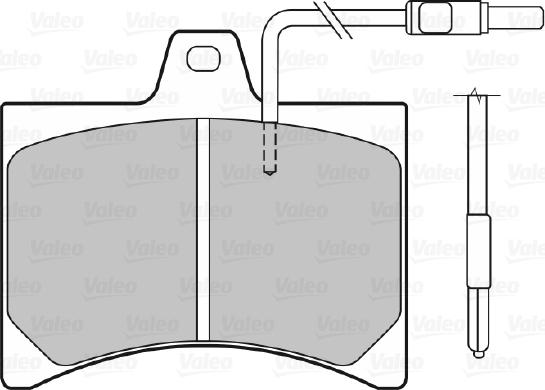 Valeo 598150 - Комплект спирачно феродо, дискови спирачки vvparts.bg