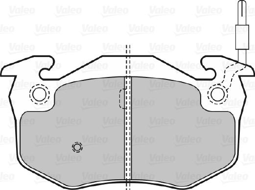 Valeo 598151 - Комплект спирачно феродо, дискови спирачки vvparts.bg