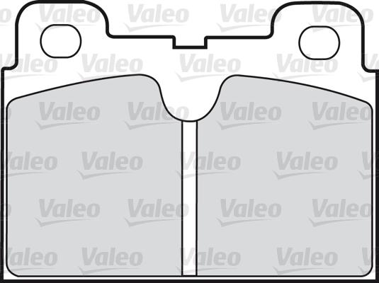 Valeo 598163 - Комплект спирачно феродо, дискови спирачки vvparts.bg