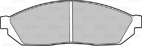 Valeo 598185 - Комплект спирачно феродо, дискови спирачки vvparts.bg