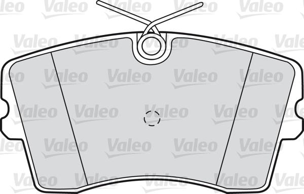 Valeo 598186 - Комплект спирачно феродо, дискови спирачки vvparts.bg