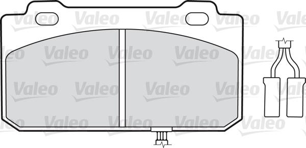 Valeo 598130 - Комплект спирачно феродо, дискови спирачки vvparts.bg