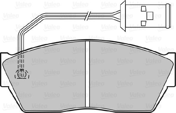 Valeo 598131 - Комплект спирачно феродо, дискови спирачки vvparts.bg