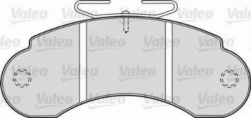 Valeo 598137 - Комплект спирачно феродо, дискови спирачки vvparts.bg