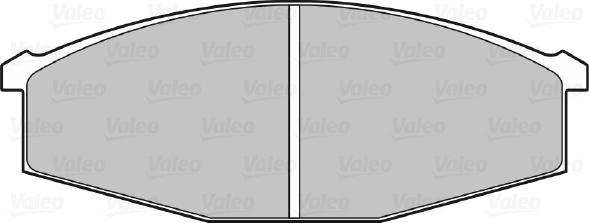 Valeo 598122 - Комплект спирачно феродо, дискови спирачки vvparts.bg