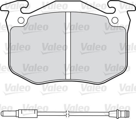 Valeo 598175 - Комплект спирачно феродо, дискови спирачки vvparts.bg