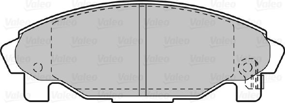 Valeo 598850 - Комплект спирачно феродо, дискови спирачки vvparts.bg