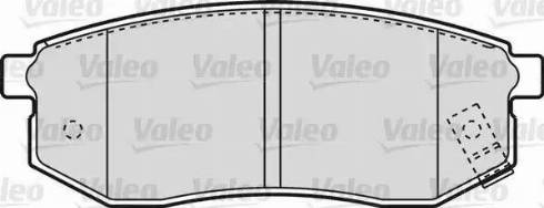 Valeo 598866 - Комплект спирачно феродо, дискови спирачки vvparts.bg