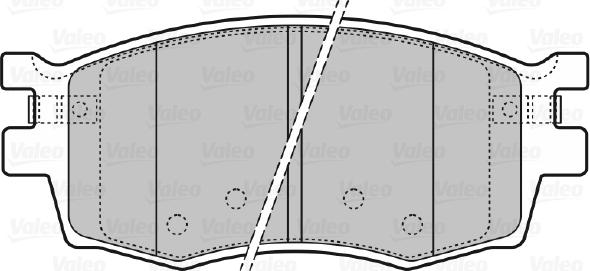 Valeo 598868 - Комплект спирачно феродо, дискови спирачки vvparts.bg