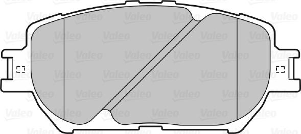 Valeo 598862 - Комплект спирачно феродо, дискови спирачки vvparts.bg