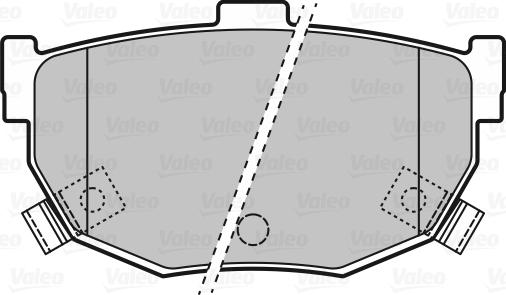 Valeo 598817 - Комплект спирачно феродо, дискови спирачки vvparts.bg
