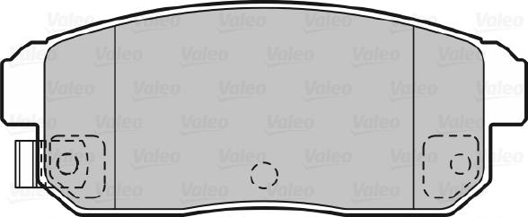 Valeo 598831 - Комплект спирачно феродо, дискови спирачки vvparts.bg