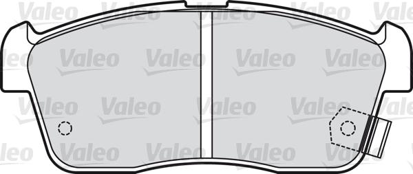 Valeo 598832 - Комплект спирачно феродо, дискови спирачки vvparts.bg