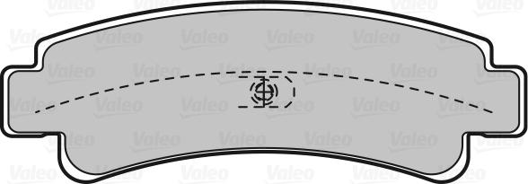 Valeo 598826 - Комплект спирачно феродо, дискови спирачки vvparts.bg