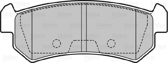 Valeo 598874 - Комплект спирачно феродо, дискови спирачки vvparts.bg