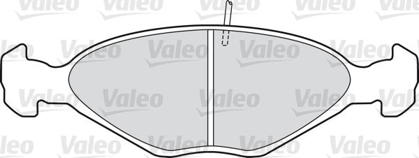 Valeo 598390 - Комплект спирачно феродо, дискови спирачки vvparts.bg