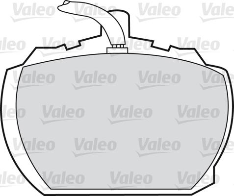 Valeo 598391 - Комплект спирачно феродо, дискови спирачки vvparts.bg