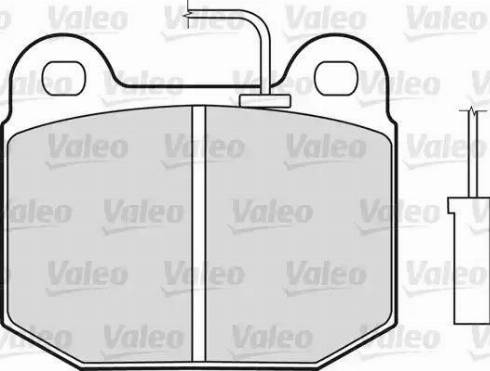 Valeo 598349 - Комплект спирачно феродо, дискови спирачки vvparts.bg