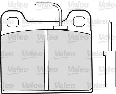 Valeo 598350 - Комплект спирачно феродо, дискови спирачки vvparts.bg