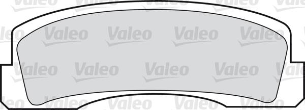 Valeo 598389 - Комплект спирачно феродо, дискови спирачки vvparts.bg
