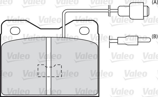 Valeo 598375 - Комплект спирачно феродо, дискови спирачки vvparts.bg