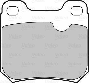 Valeo 598253 - Комплект спирачно феродо, дискови спирачки vvparts.bg