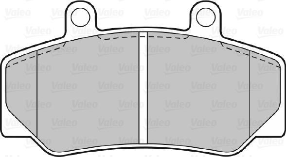 Valeo 598257 - Комплект спирачно феродо, дискови спирачки vvparts.bg