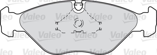 Valeo 598269 - Комплект спирачно феродо, дискови спирачки vvparts.bg