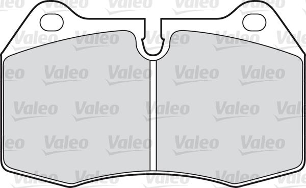 Valeo 598260 - Комплект спирачно феродо, дискови спирачки vvparts.bg