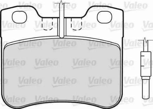 Valeo 598287 - Комплект спирачно феродо, дискови спирачки vvparts.bg